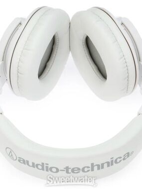 Audio Technica White Cushioned Over-Ear Headphones